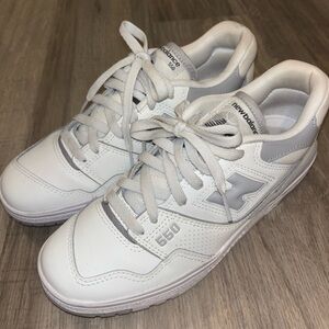 New Balance 550 White and Gray Sneakers